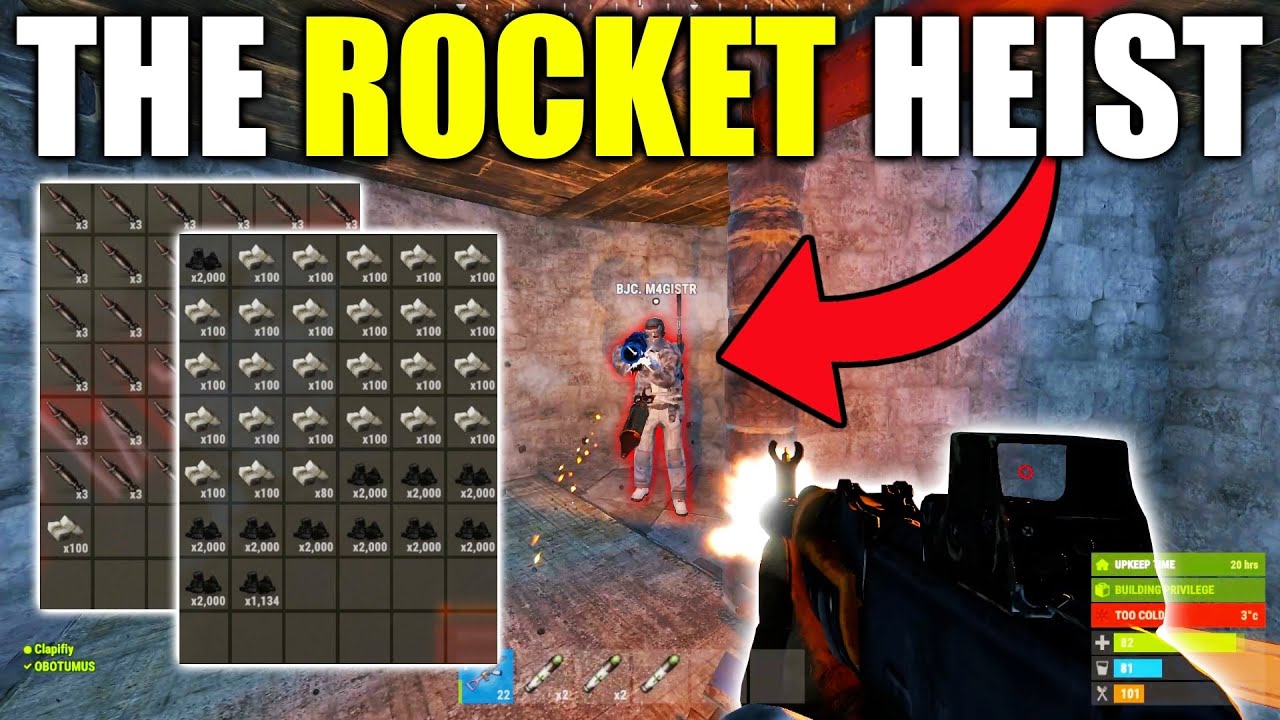 How We Stole 400 ROCKETS from a Snow Clan - Rust