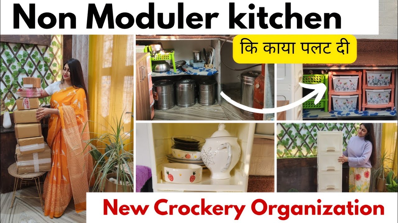 Kitchen Deep Cleaning & Organizing l Monthly cleaning Routine l New Crockery Organization Ideas ✅️👍