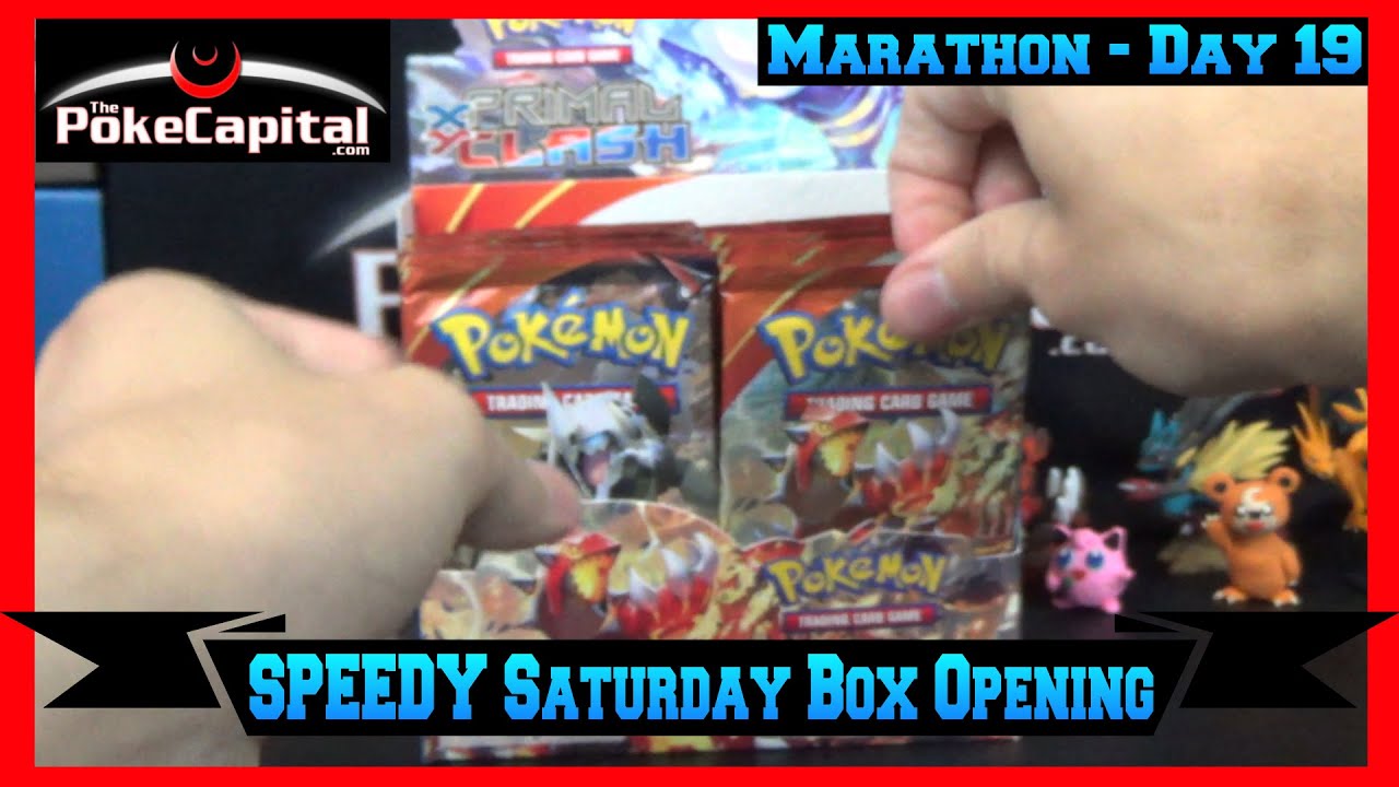 Pokemon Cards Booster Box Opening Marathon XY Primal Clash Box - Day 19