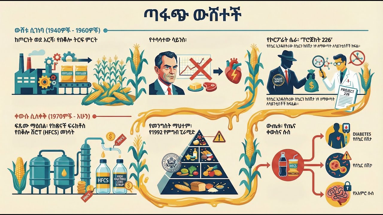 ጣፋጭ ዉሸት፡ የስኳር  ሴራ እንዴት ስብን አጥላልቶ የኛን ጤና እንዳዛባው