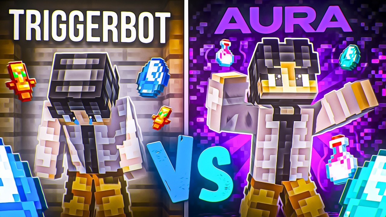 ЧТО АКТУАЛЬНЕЕ? TRIGGERBOT vs AURA на Анархии - Майнкрафт ХолиВорлд