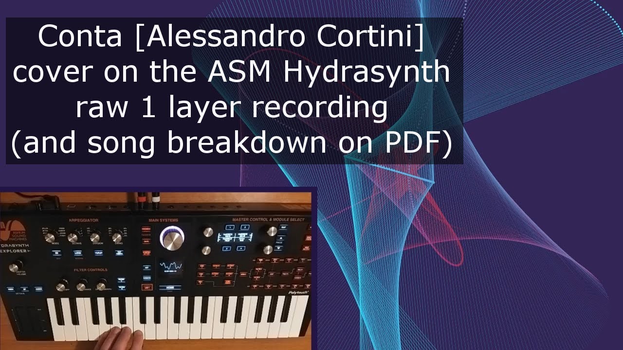 Conta (Alessandro Cortini) cover on the ASM Hydrasynth Explorer