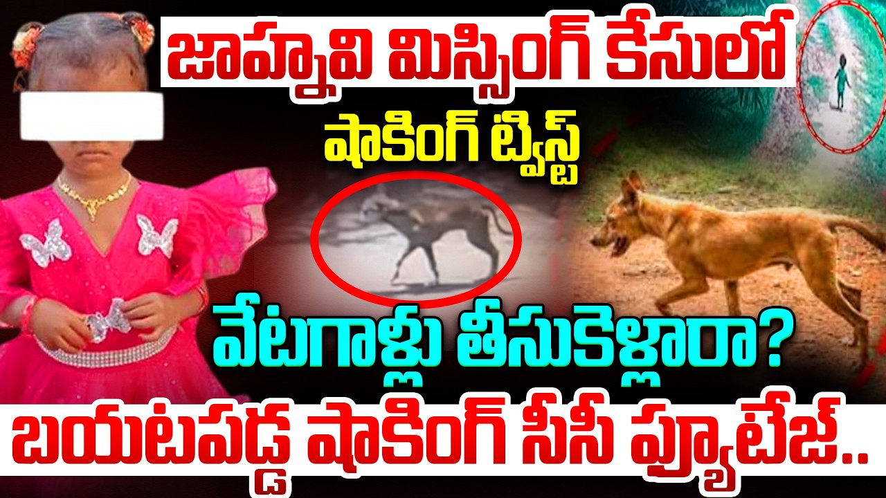 Kakinada Jahnavi Missing Latest Update | Tuni Dog Last CC Footage | Tuni Girl Missing Case Updates