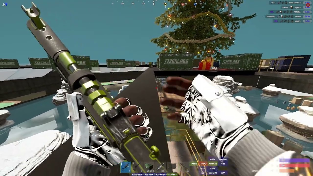 Тренирую комбат в Rust #rust #rustpvp #rustcombat #aqruxrust #aqrux #pvp #rustvideo