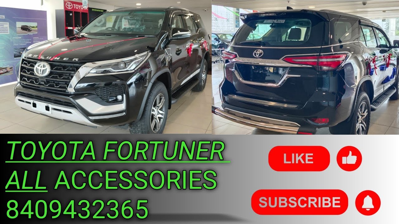 Toyota fortuner All accessories !! Toyota genuine accessories #toyota #automobile #fortuner 