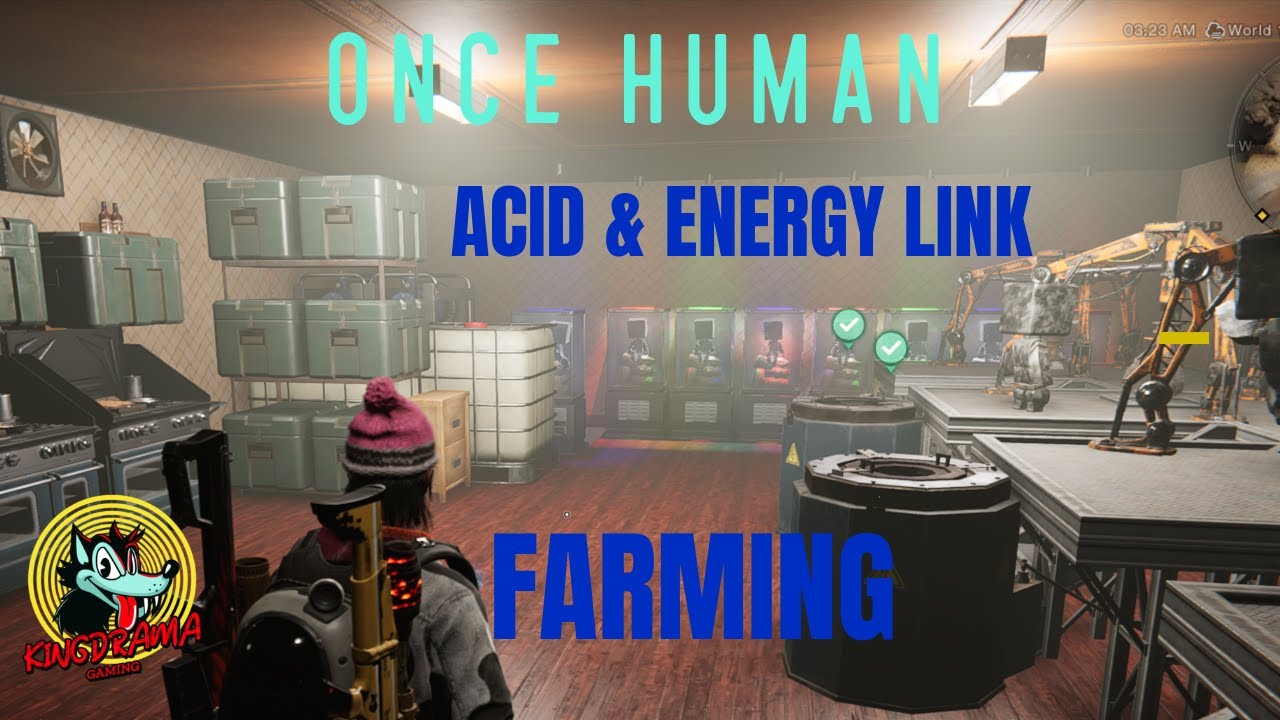 Once Human - Unlimited Acid & Energy Link With Lots Of XP - Easy Get Rich Farming Building Workshop
