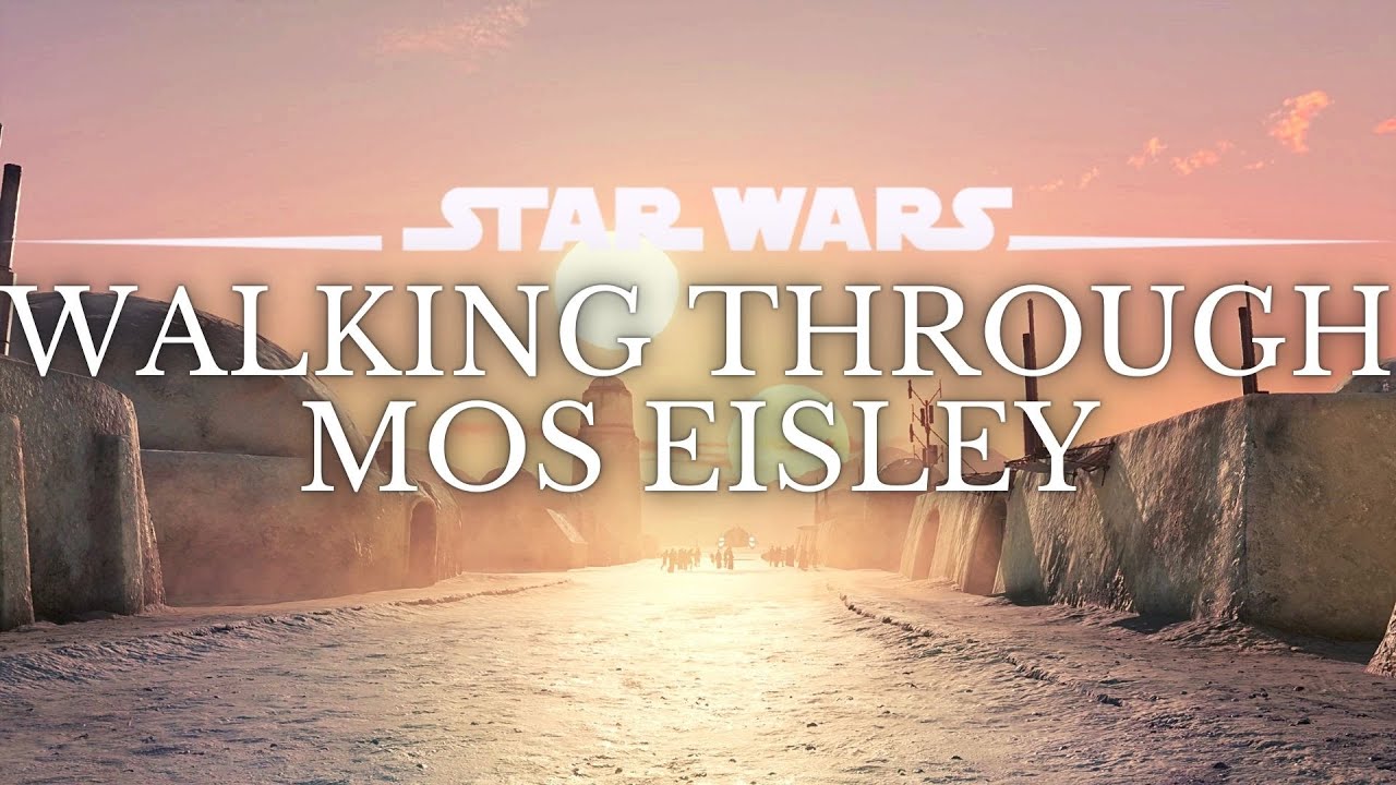 Star Wars 4K Ambience | Walking Through Mos Eisley, Tatooine | Sleep, Study | Ambient Music