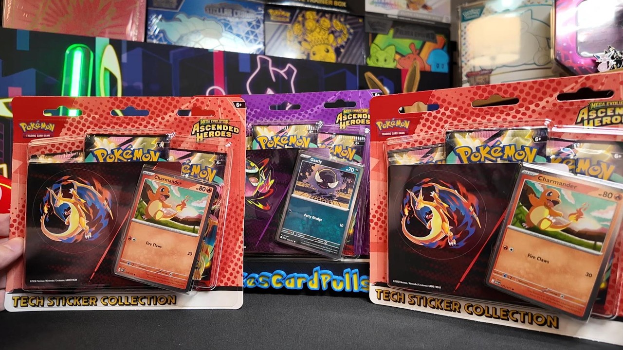 Открываю новые наборы стикеров Ascended Heroes!! #pokemon #packopenning #ascendedheroes #pokemontcg