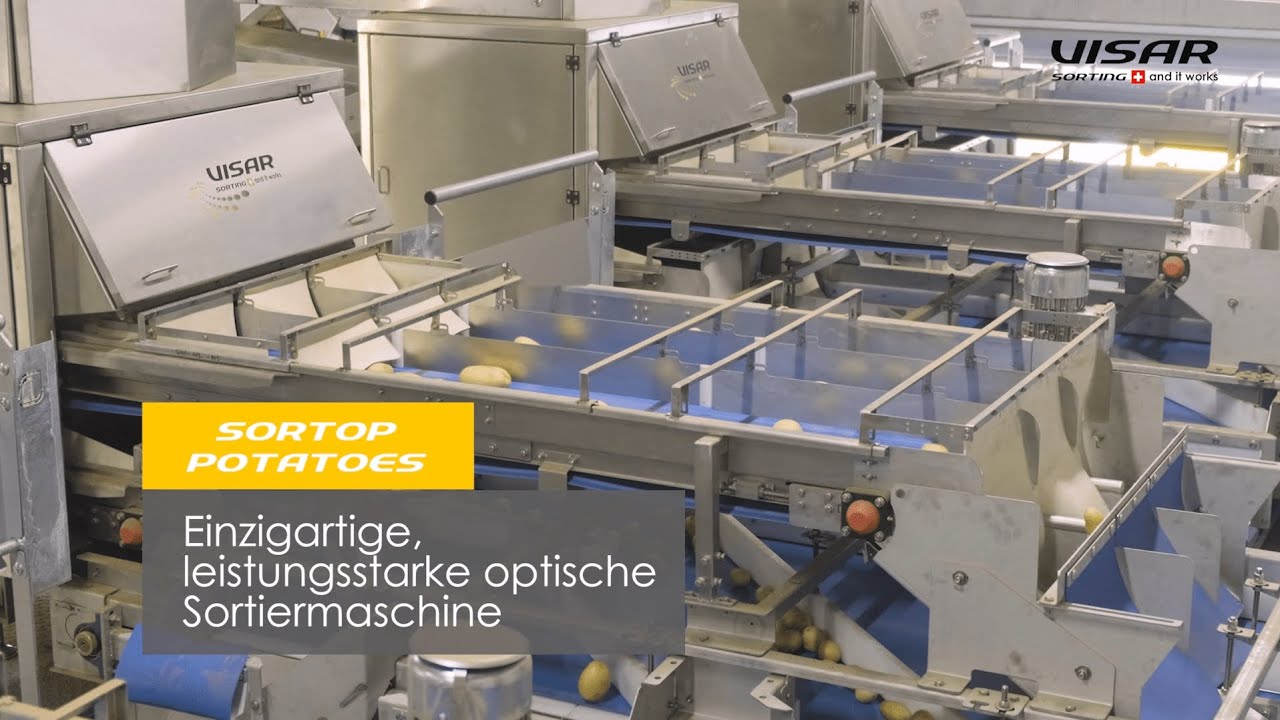 Visar Sorting S&agrave;rl : Sortop Potatoes - leistungsstarke optische Sortiermaschine f&uuml;r Kartoffeln