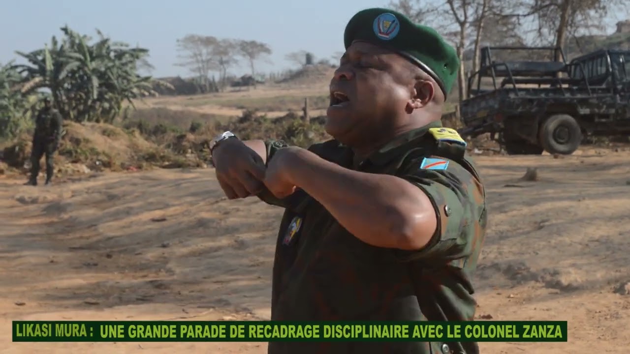 Likasi :Le colonel Zanza recadre la discipline des recrues à Mura et appelle à bannir le tribalisme 