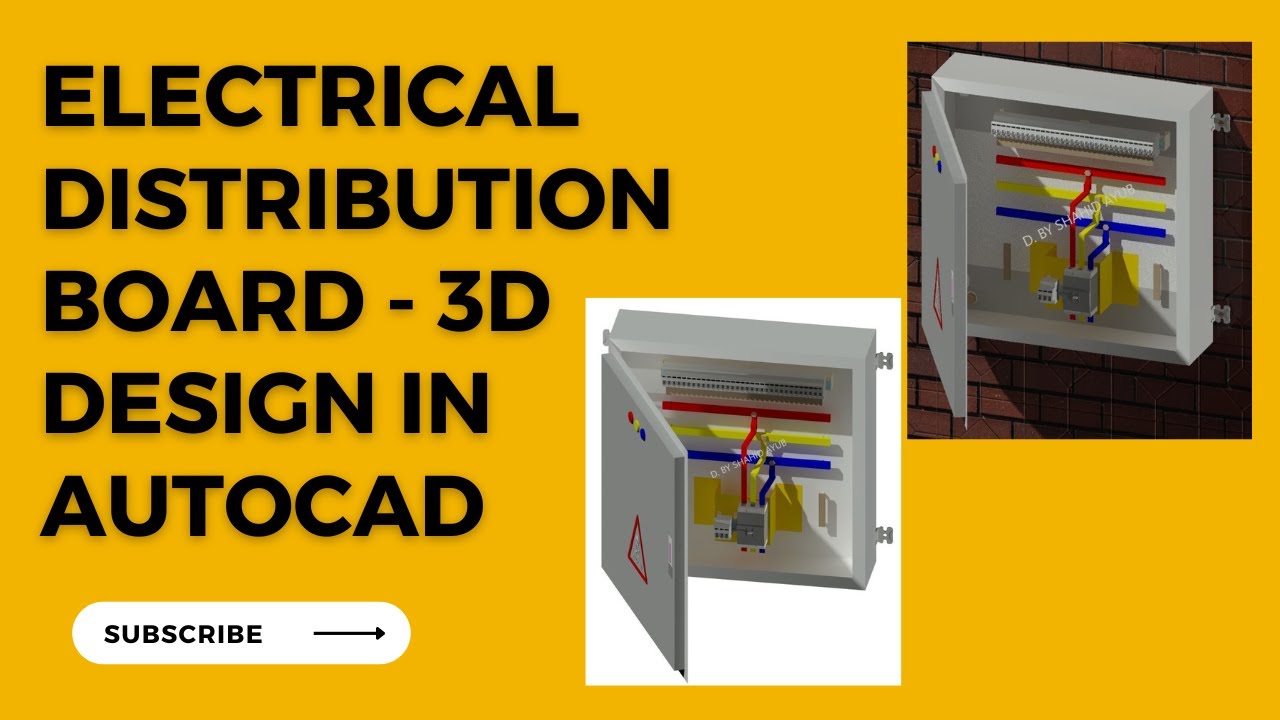 How to Draw 3D Electrical Distribution Board | Electrical 3d Design | #autocad #electrical