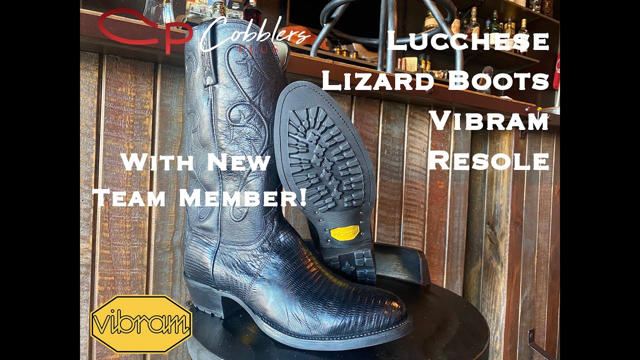 Ботинки Lucchese с подошвой Vibram