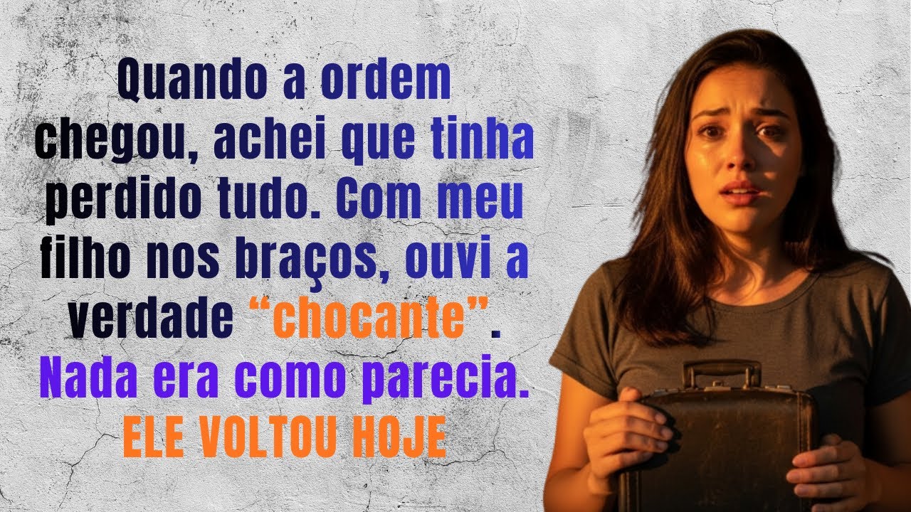 Quando fui despejada, o dono da casa me abraçou e disse  “Seu marido já pagou tudo  Ele voltou”