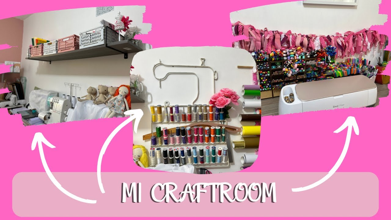 SCRAP/CRAFTROOM TOUR‼️ TE MUESTRO TODO MI CUARTO‼️ RECORRIDO POR MI SCRAPROOM‼️