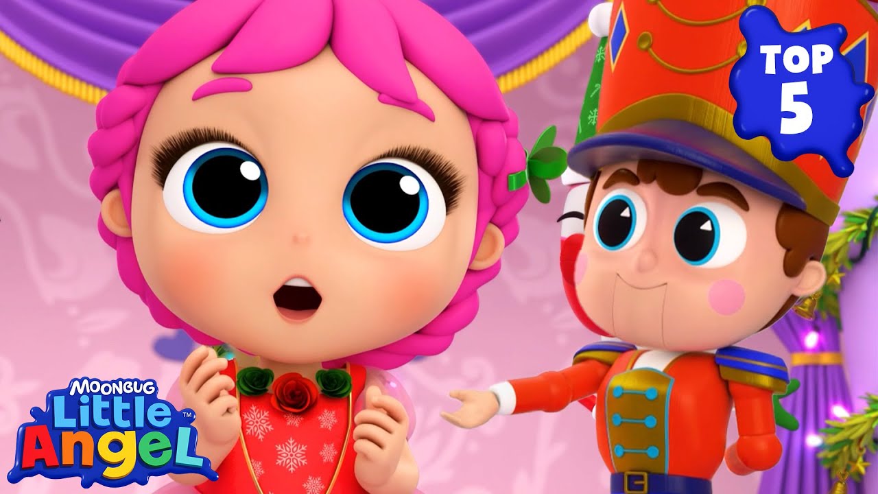 Jill and the Magic Nutcracker! 🎄🩰 | Little Angel Job and Career Songs | Nursery Rhymes for Kids