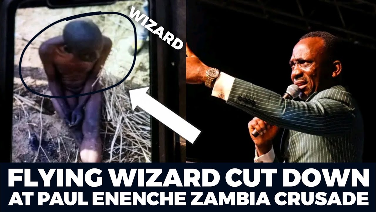 HOW A FLYING WIZARD WAS CUT DOWN BY GOD'S POWER AT DR PASTOR PAUL ENENCHE ZAMBIA CRUSADE