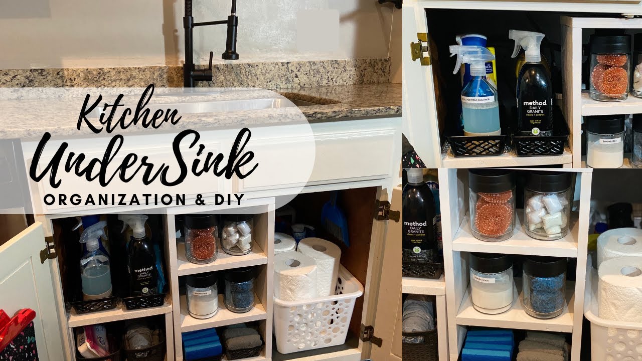 Under Kitchen Sink Cabinet Organization| Easy Kitchen Sink Organization Ideas