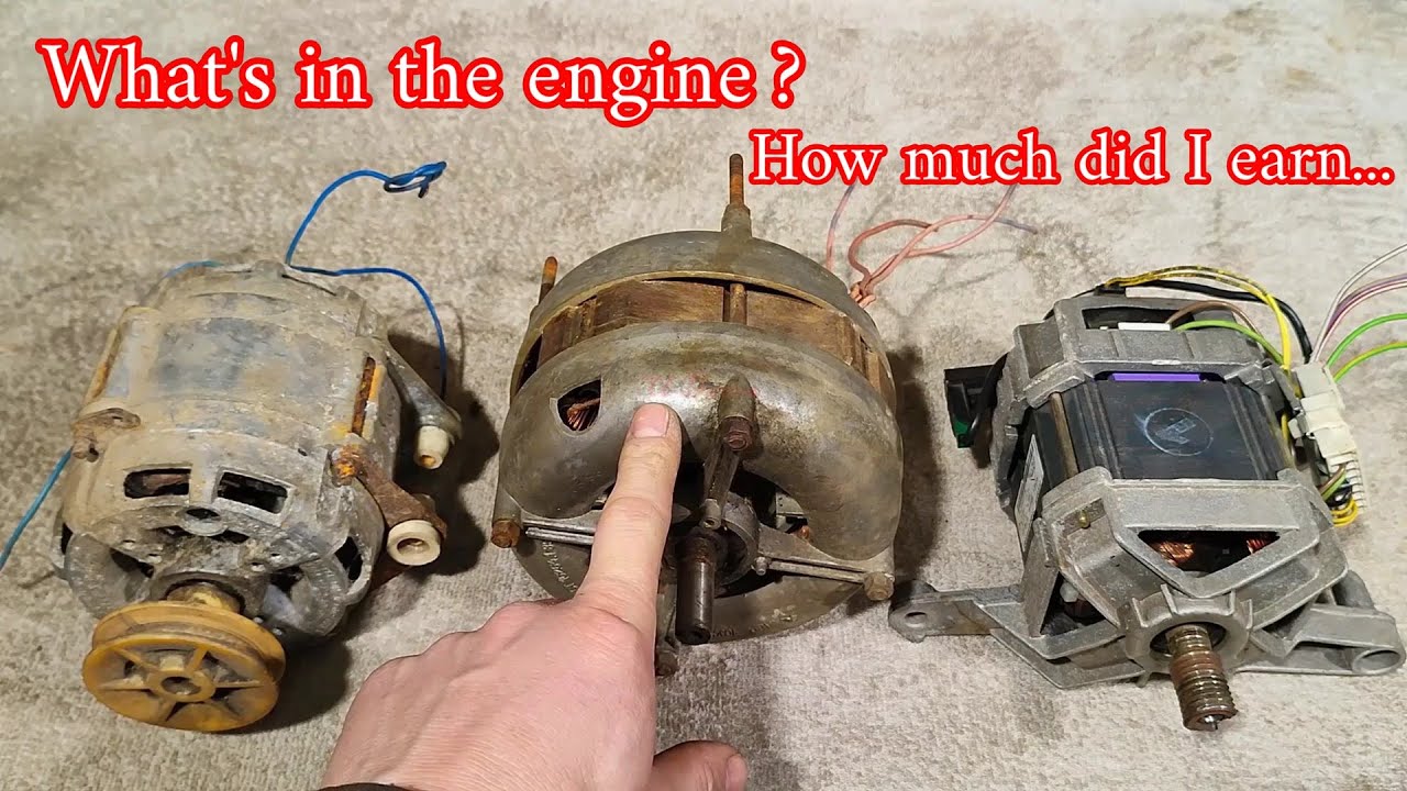 Как Разобрать Двигатель, Извлечь Якорь - Медь И Заработать Деньги