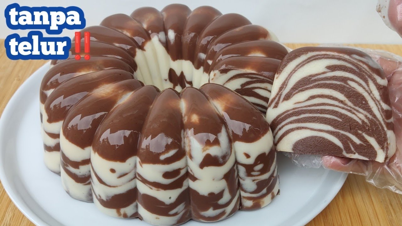 BELI DITOKO SUPER MAHAL!!BIKIN SENDIRI PUDING ROTI TAWAR ZEBRA COKLAT KEJU HARGANYA JAUH LEBIH MURAH