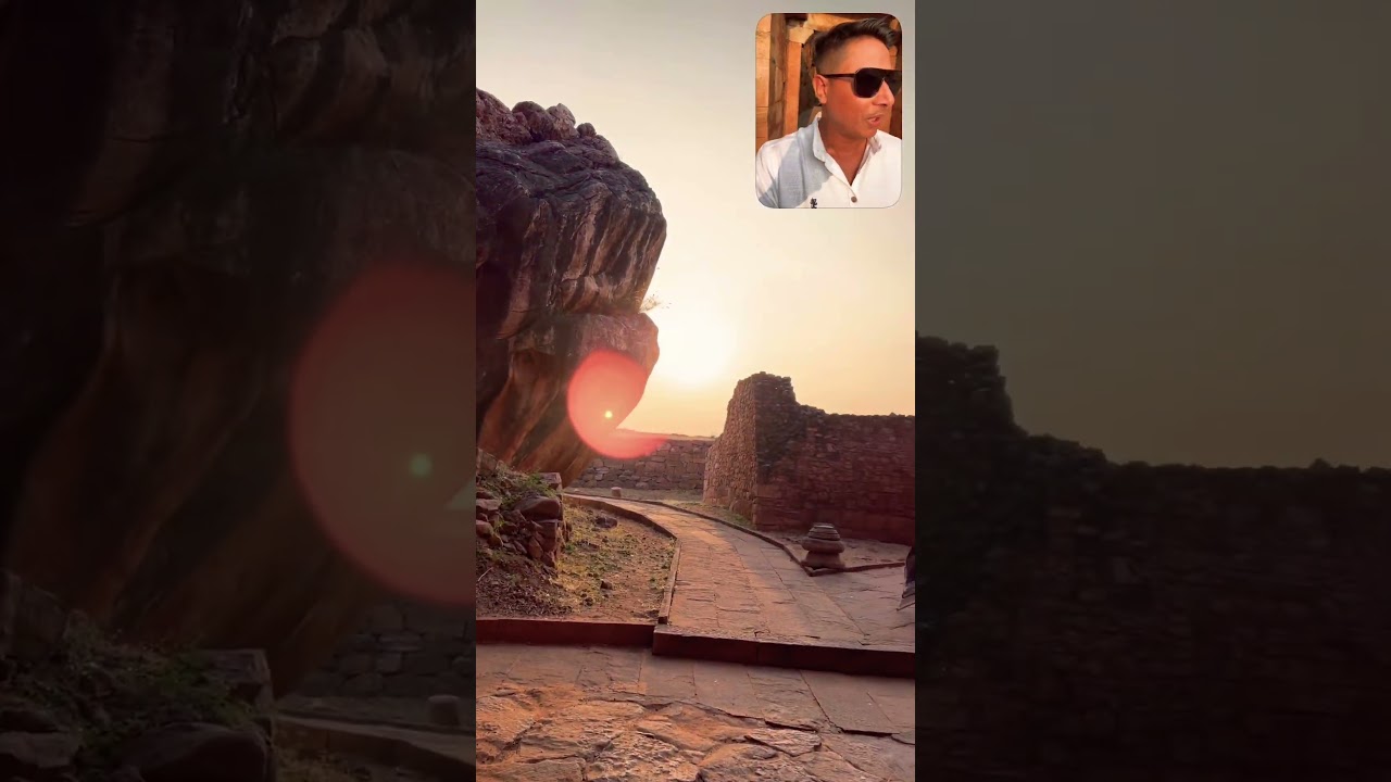 Golden Hour at Raja Rani Seat 🌅 | Badami Sunset Point |
