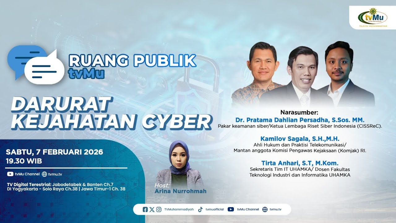RUANG PUBLIK tvmMu | DARURAT KEJAHATAN CYBER