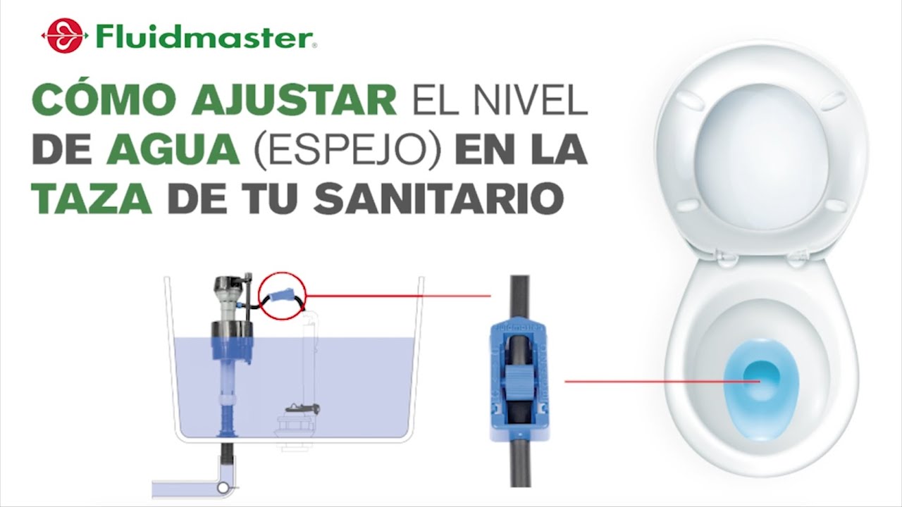 Como ajustar el nivel de agua (espejo) en la taza del sanitario