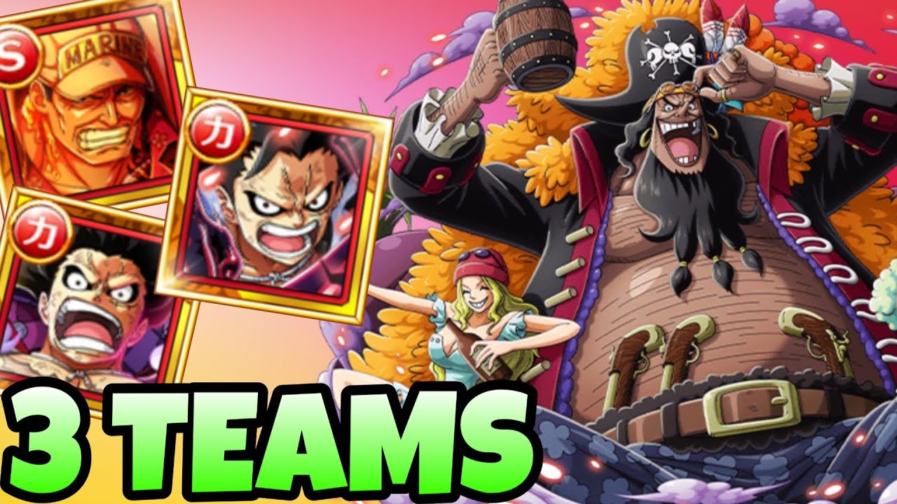 [OPTC] Treasure Hunt Vs Blackbeard (3 Teams)
