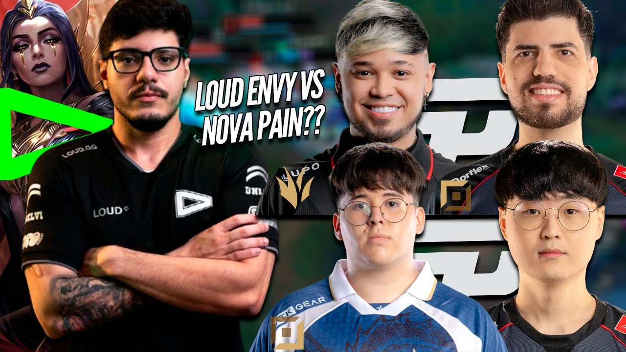 LOUD ENVY vs NOVA PAIN?? ROBO, TITAN, CEO e KURI - TREINO CBLOL 2026