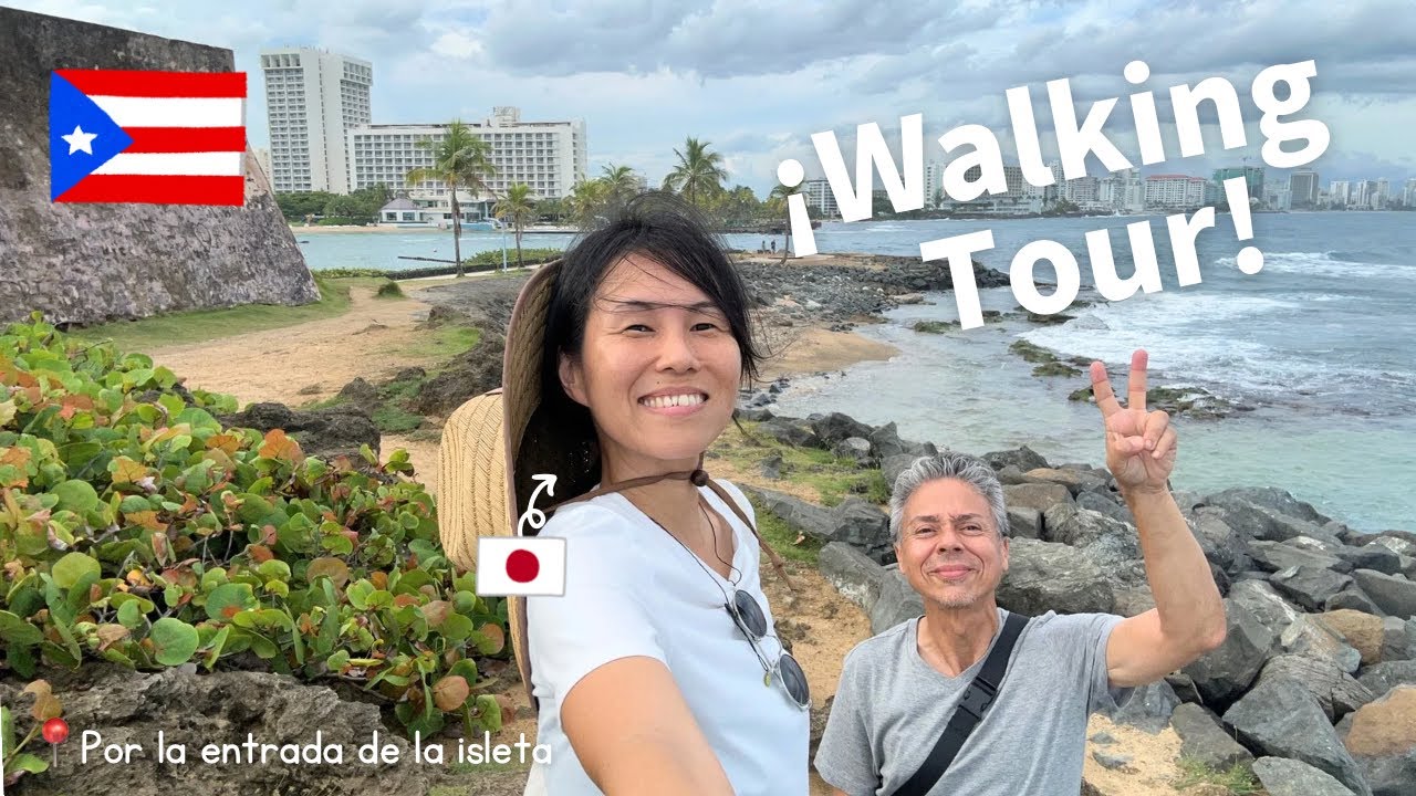 Japonesa descubre la historia de la isleta San Juan con su marido 🇵🇷 Por Paseo Caribe y Escambrón...