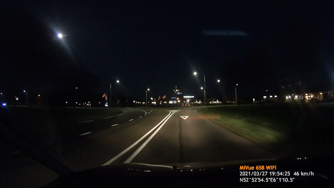 Dashcam donker Wolvega  Om de Noord