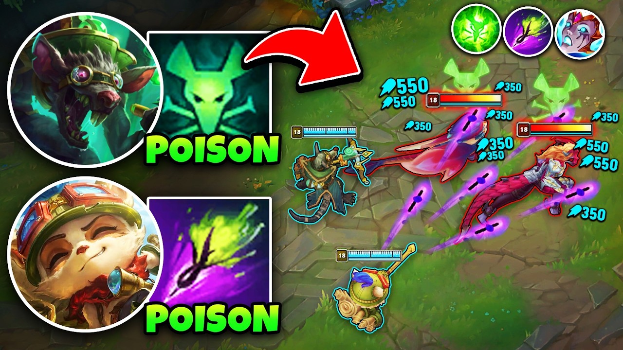 THE MOST TOXIC BOT LANE YOU CAN PLAY... THE POISON BROS! (MELT THEM WITH DOTS)