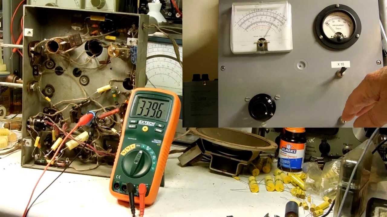 Fairbanks Morse Radio Restoration 3 Replace Capacitors, First Power up