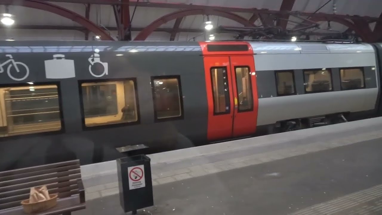 Resa med Snälltåget från Lund till Malmö Central med trainspotting vid Malmö godsbangård Feb. 2026