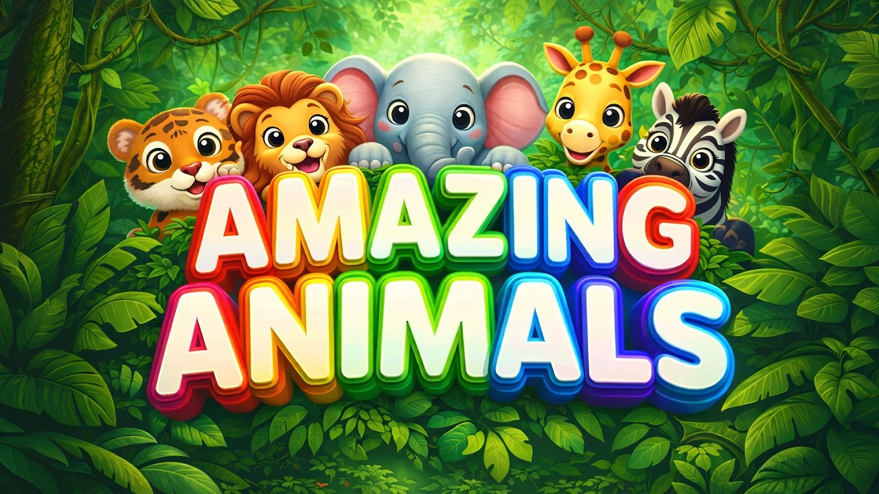 Amazing Animal Adventure! 🐾 Fun video of 5 Incredible Animals for Kids
