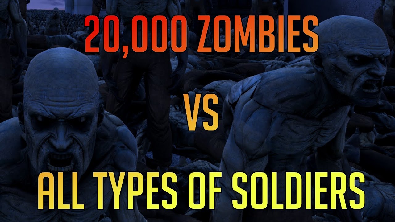 20,000 Zombies vs 15 Navy Seals & Other Soldiers | UEBS Gameplay | Ultimate Epic Battle Simulator