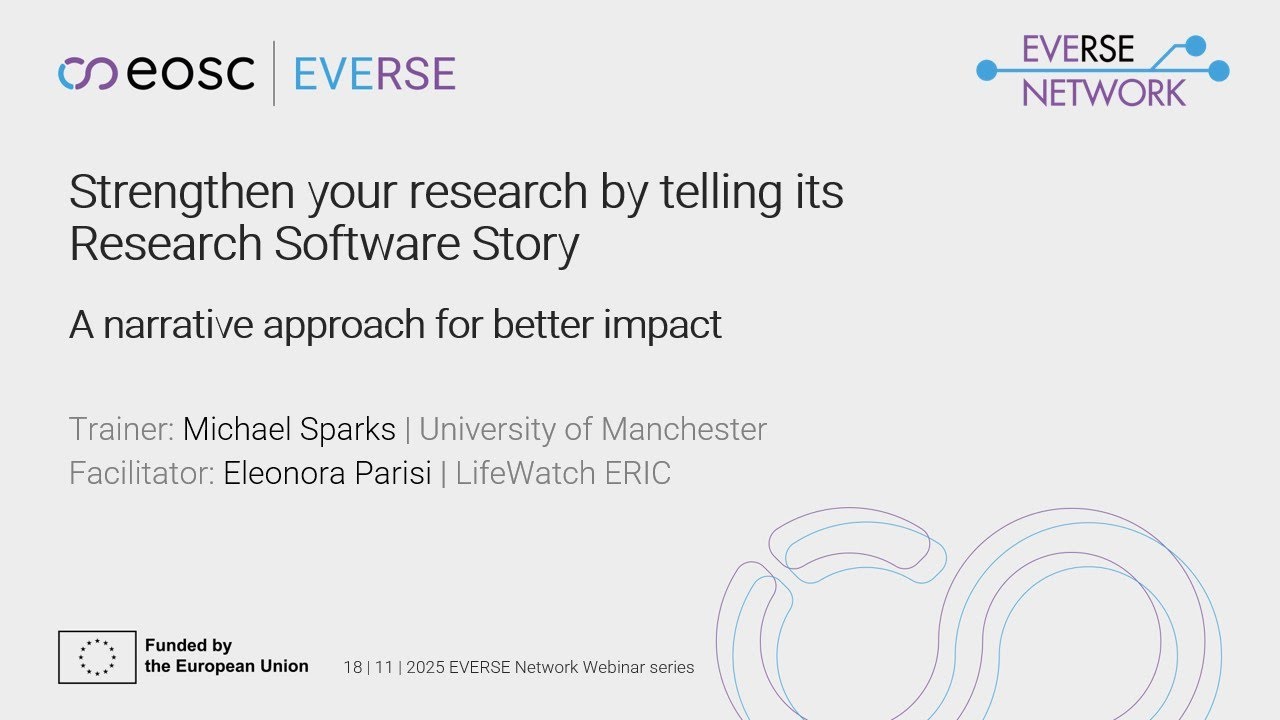 Strengthen your research by telling its Research Software Story