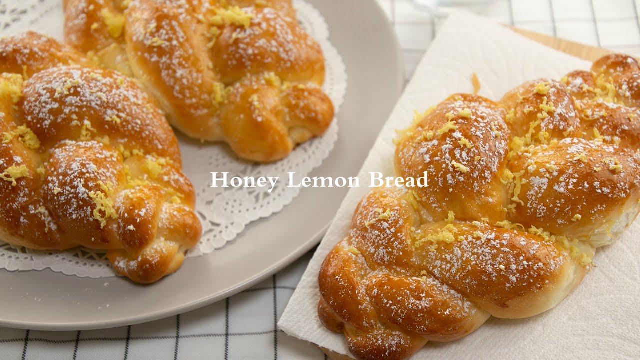 Honey Lemon Bread - eggless recipe 蜂蜜檸檬麵包