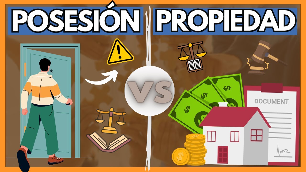 🔵 PROPIEDAD vs POSESI&Oacute;N CIVIL en solo 7 minutos 【TODO explicado con EJEMPLOS】