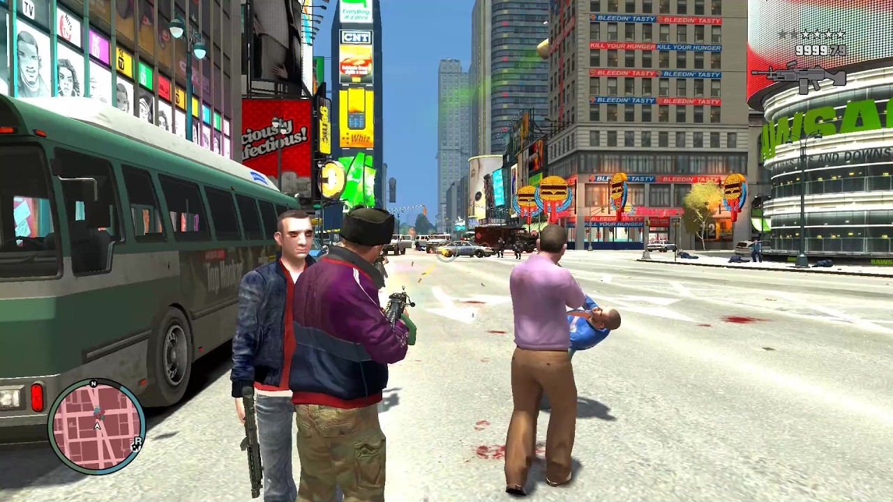 GTA 4 - THE WAR IN LIBERTY CITY | NIKO & MICHELLE & BODYGUARDS VS SWAT & POLICE #16