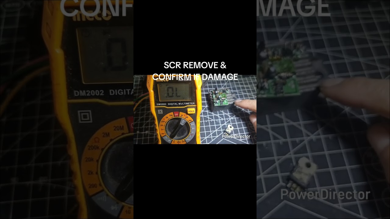 SCR REMOVE AND HOW TO CONFIRM IF DAMAGE