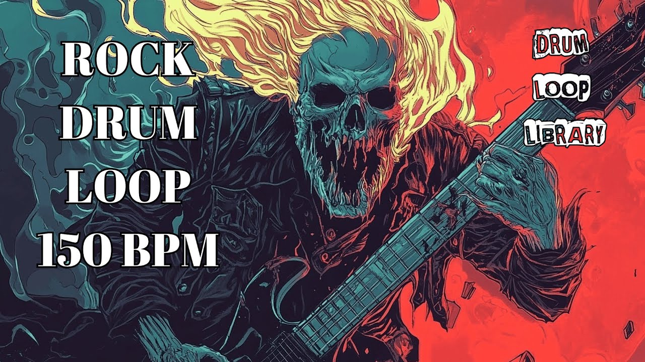 150 BPM Rock Drum Track &ndash; Fast and Energetic