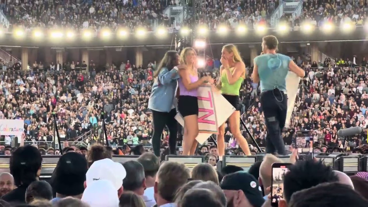 Coldplay performing “In My Place” at Stanford Stadium on June 1st, 2025