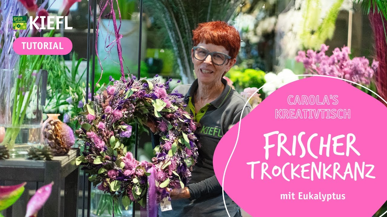 Frischer Trockenkranz mit Eukalyptus / Kranzbinden / DIY TUTORIAL