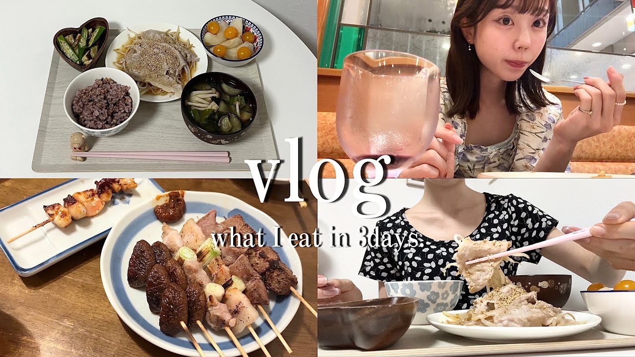 【食事vlog】-8kg→体型維持！外食も楽しみながら、体型キープする私の3日間の食生活🍚【163cm42kg】