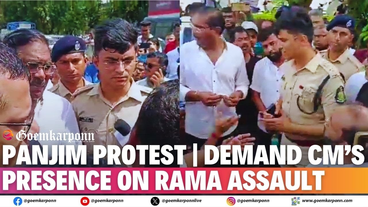 LoP Yuri Alemao, Amit Patkar & MP Viriato Join Panjim Protest | Demand CM’s Presence on Rama Assault