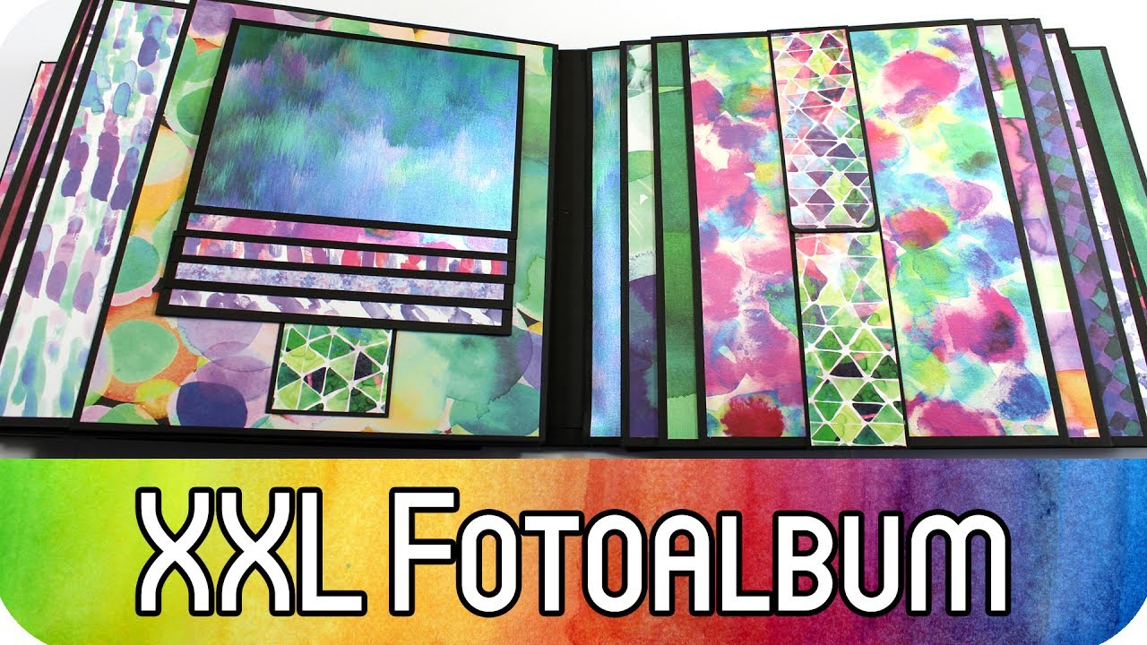 XXL Scrapbooking Tutorial inkl. Verlosung (Ankündigung) | Extra großes Fotoalbum 
