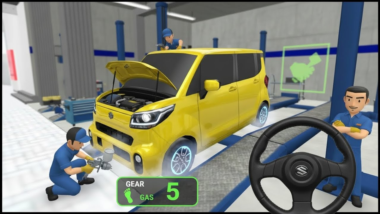 🟡 New kia Yellow car mini 3D driving class android game 