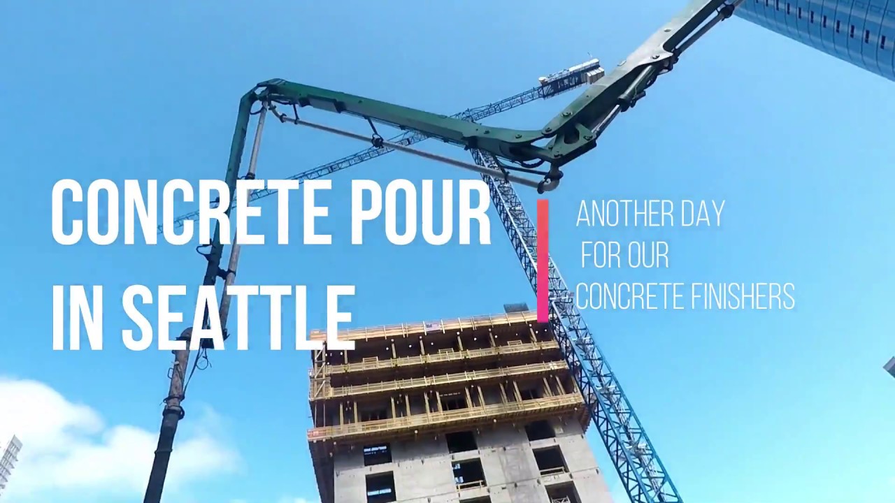 Building Amazon high rise, Concrete finishing in Seattle downtown core!