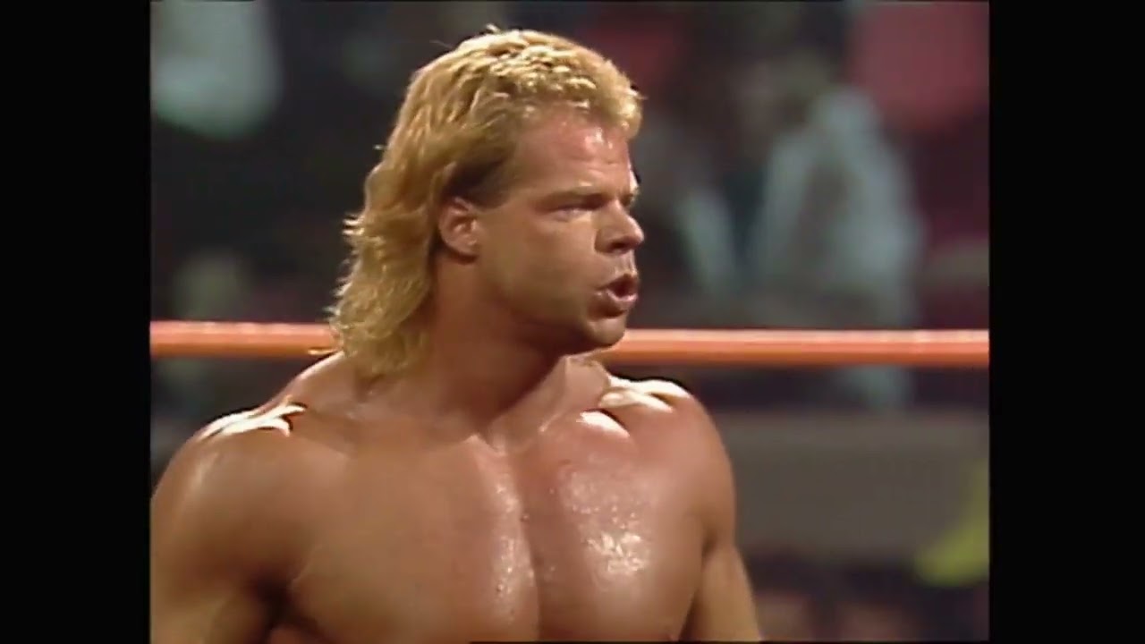 WCW Halloween Havoc 1990  Lex Luger vs Stan Hansen