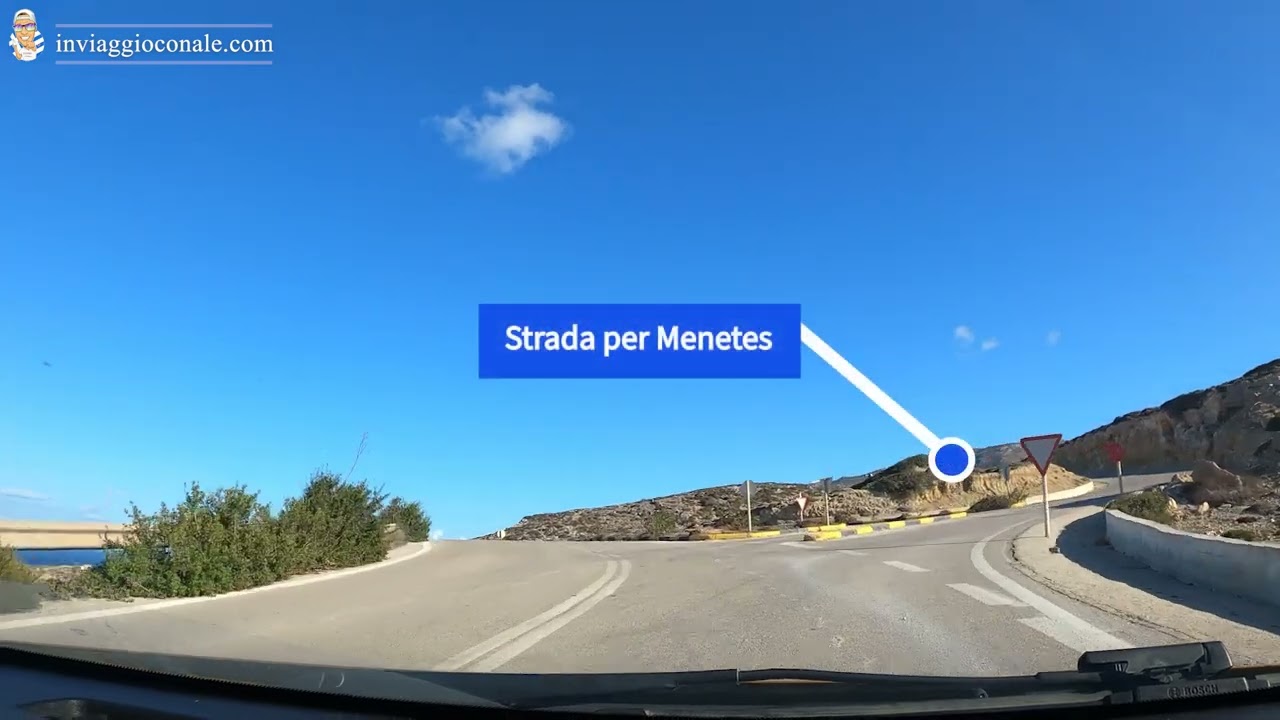 karpathos🇬🇷 -  Tutta la strada completa dall'aeroporto ad Olympos - Strada ovest dell'isola